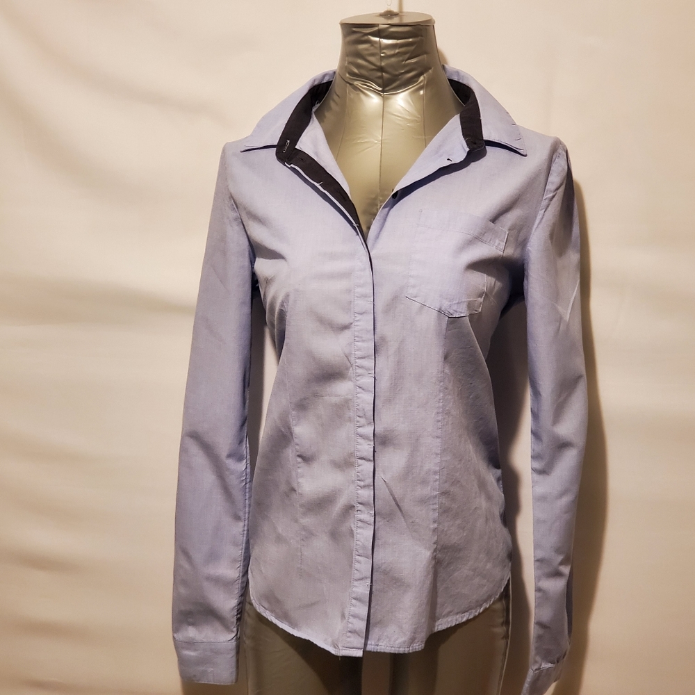 Light Blue Button Up Blouse
